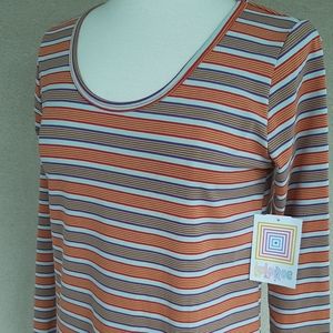 NWT LuLaRoe Lynnae-S with Stripes and Long Sleeves